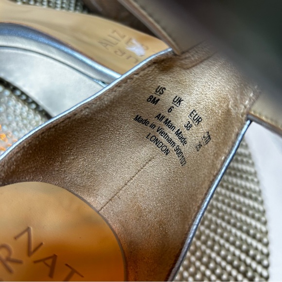 Naturalizer London Silver wedge sandals - Picture 8 of 12